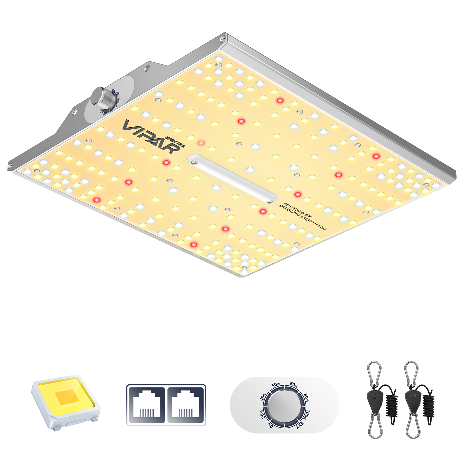 ViparSpectra® Upgraded XS1000 100W LED Grow Light, include Daisy Chain