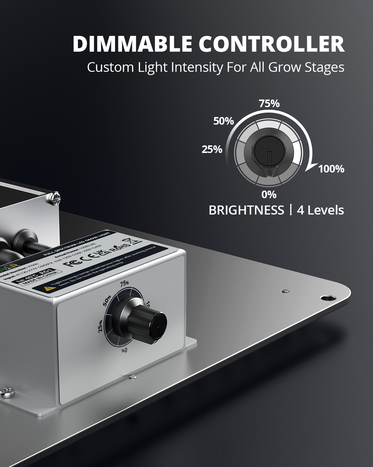 VIPARSPECTRA® 2024 Newest V1000 100W LED Grow Light for Indoor Plants