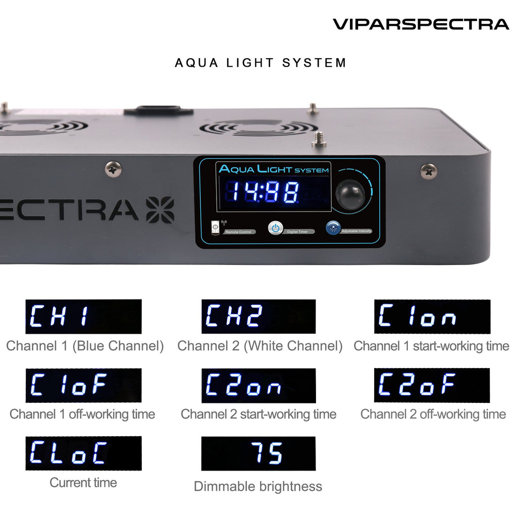 ViparSpectra® V165 110W LED Aquarium Light Timer Control Series- USED Condition