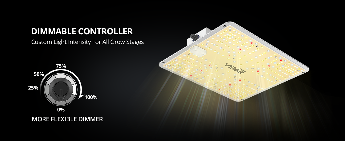 VIPARSPECTRA® 2024 Newest V1000 100W LED Grow Light for Indoor Plants
