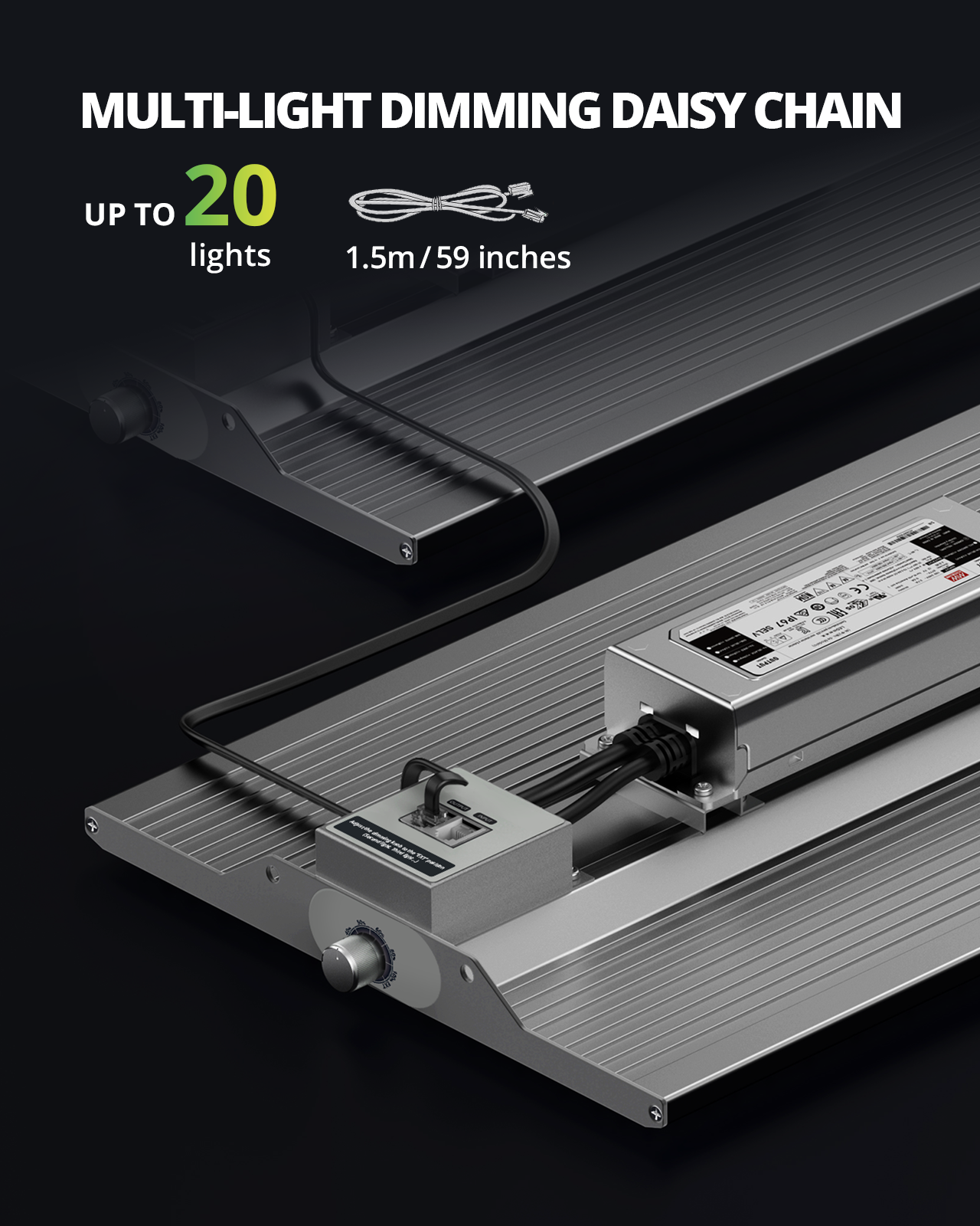 ViparSpectra® 2025 Upgraded XS1500 150W LED Grow Light, include Daisy Chain Function