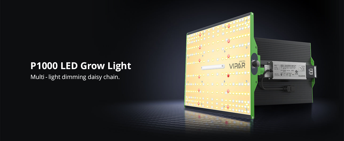ViparSpectra® 2025  Newest P1000 100W LED Grow Light with Daisy Chain Function