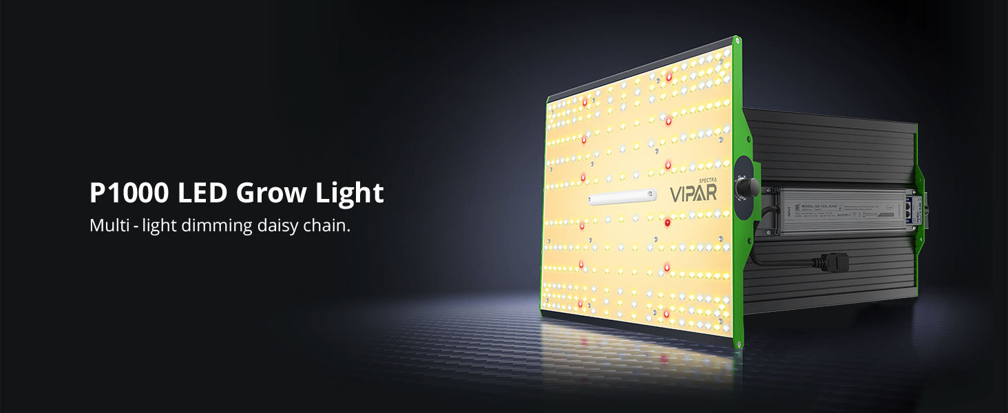 ViparSpectra® Newest P1000 100W LED Grow Light with Daisy Chain Functi