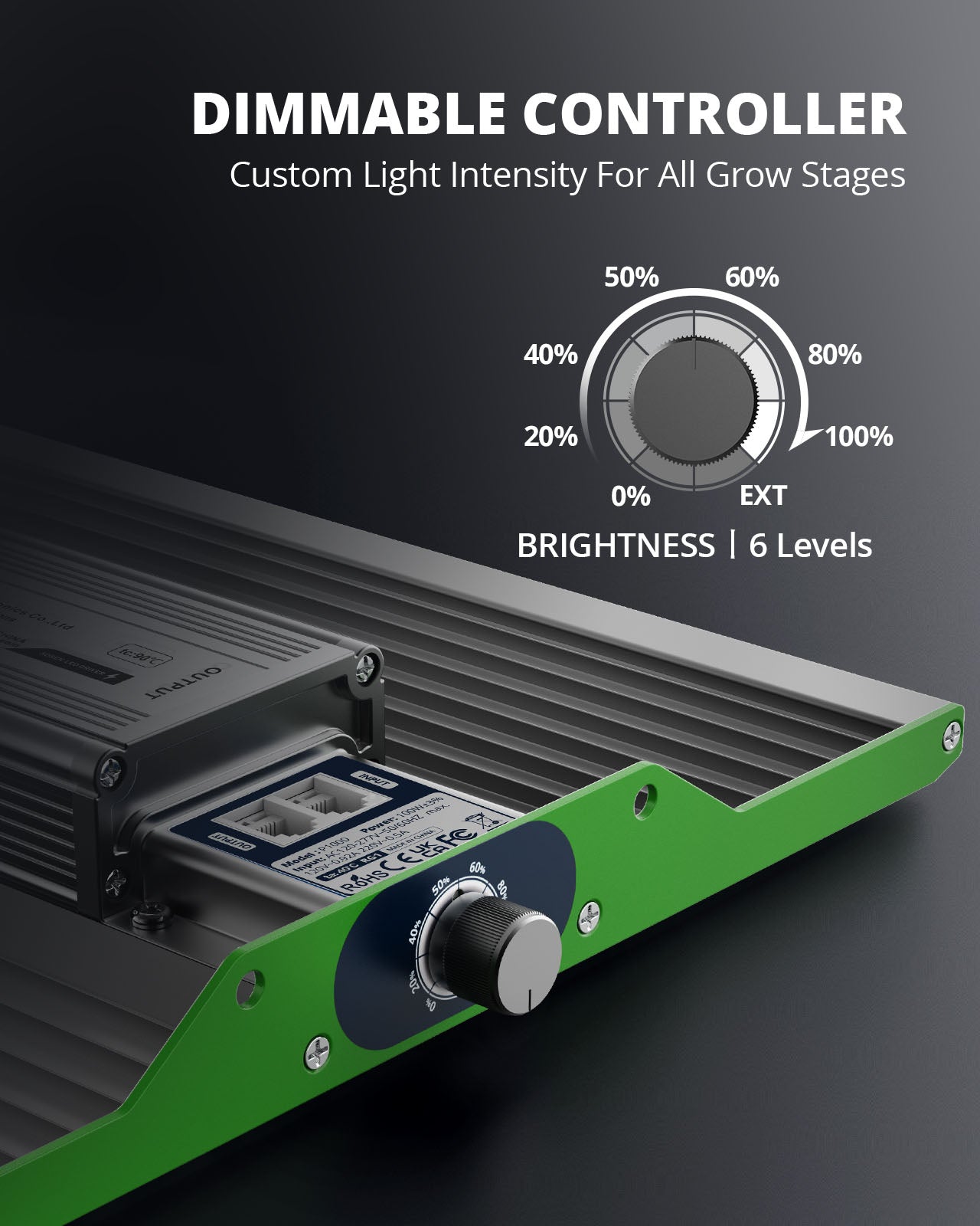 ViparSpectra®  Newest P1000 100W LED Grow Light with Daisy Chain Function