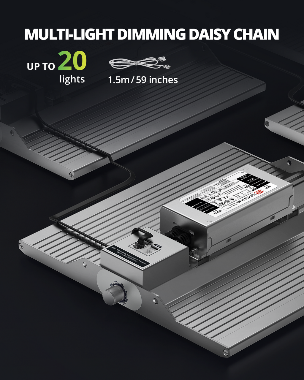 ViparSpectra®  Upgraded XS1000 100W LED Grow Light, include Daisy Chain Function