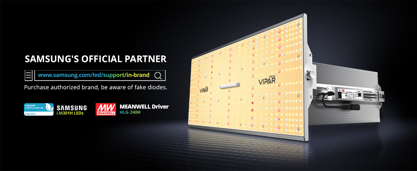 ViparSpectra® Upgraded XS2500 250W LED Grow Light, include Daisy Chain Function