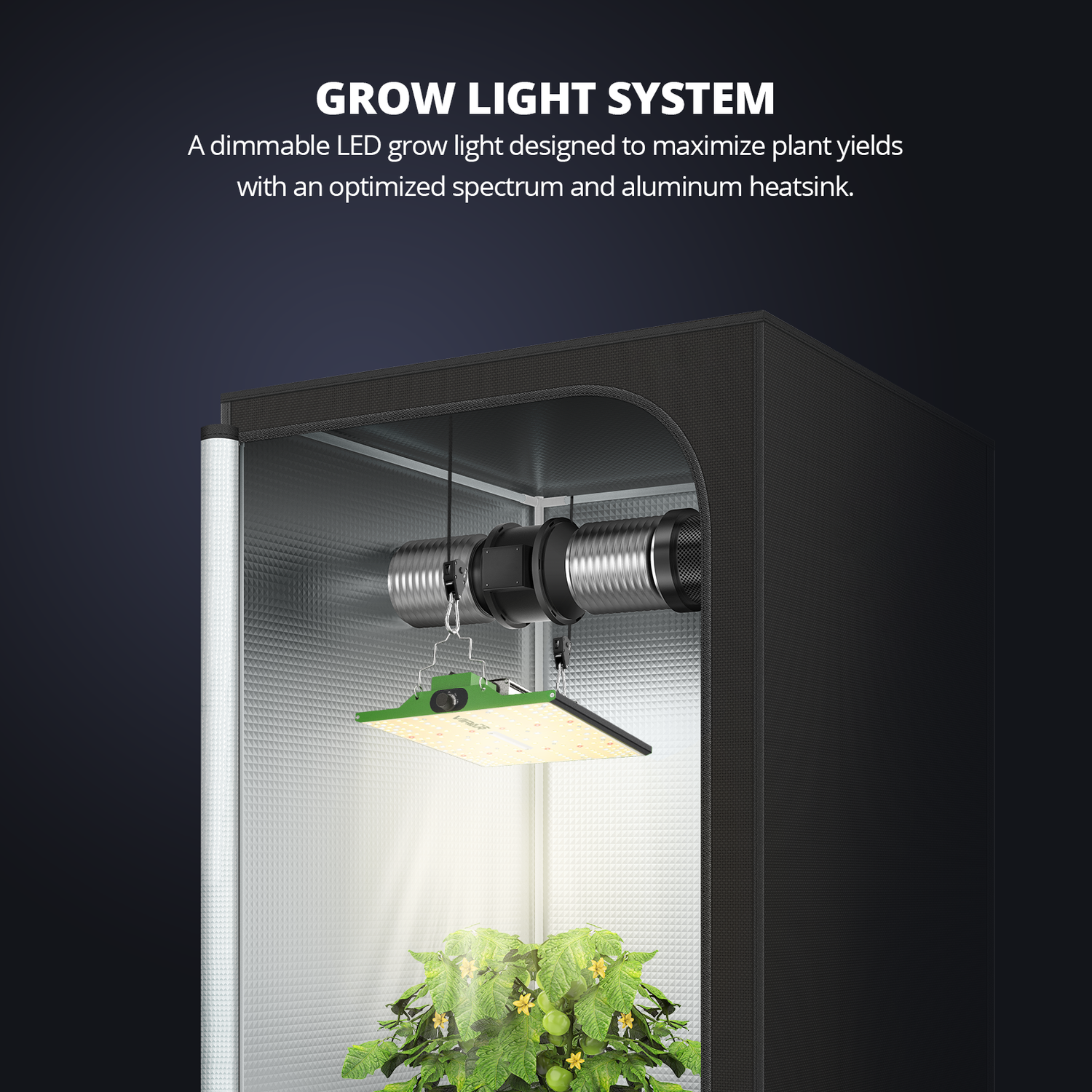 ViparSpectra® 2023 Updated P2500 250W Led Grow Light with Daisy Chain Function