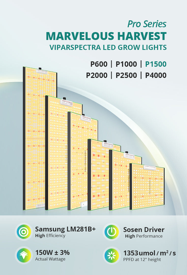 ViparSpectra® P1500 150W Infrared Full Spectrum LED Grow Light